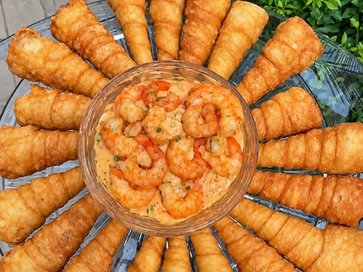 Cone de camarão da Delícias da Dona
